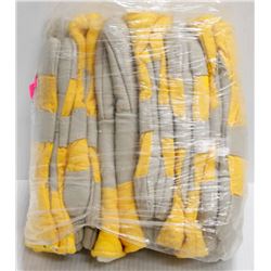 6 PAIRS OF LEATHER INSULATED WINTER WORK GLOVES