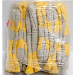 6 PAIRS OF LEATHER INSULATED WINTER WORK GLOVES