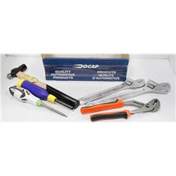 ASSORTED NEW TOOL LOT INCLUDES SCREW DRIVERS,