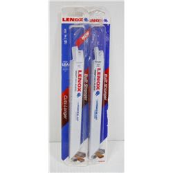 TWO 5 PACKS OF LENNOX 8" 10TPI SAWZALL BLADES