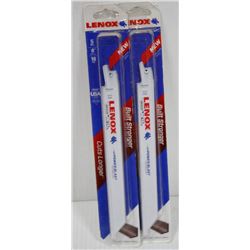 TWO 5 PACKS OF LENNOX 8" 10TPI SAWZALL BLADES