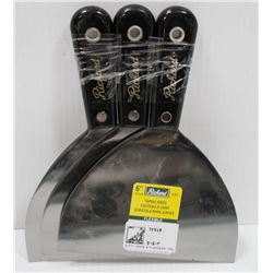 LOT OF 3 RICHARD 6" WALL SCRAPERS