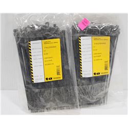 2 BAGS OF 7.5" CABLE TIES 100PCS PER BAG