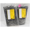 Image 1 : 2 BAGS OF 7.5" CABLE TIES 100PCS PER BAG