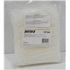Image 1 : BAG OF AURORA 4" WHITE CABLE TIES APPROX. 200