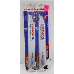 2 PACKS OF LENNOX 9" 8TPI SAWZALL BLADES 5PCS PER