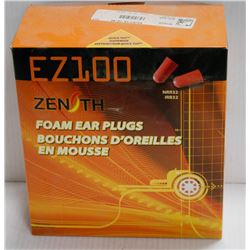 BOX OF ZENITH EZ100 FOAM EAR PLUGS