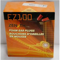 BOX OF ZENITH EZ200 FOAM EAR PLUGS
