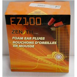 BOX OF ZENITH EZ200 FOAM EAR PLUGS