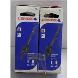 LOT OF 2 LENOX 4L HOLE SAW ARBOURS, FITS HOLE SAWS