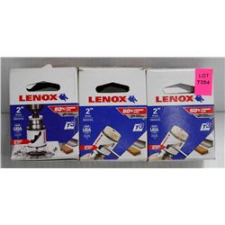 LOT OF 3 LENOX 2" HOLESAW BITS