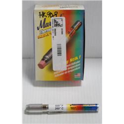 BOX OF 12 MARKAL TEMPERATURE CRAYONS, 500F / 260C