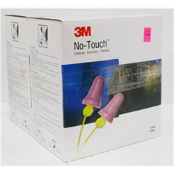 2 CASES OF 3M NO TOUCH EARPLUGS NOISE REDUCTION