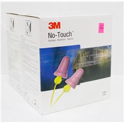 2 CASES OF 3M NO TOUCH EARPLUGS NOISE REDUCTION