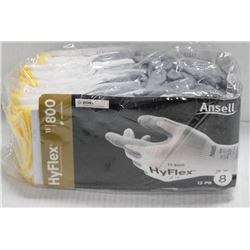 BUNDLE OF 12 HI-FLEX FOAM NITRILE PALM GLOVES