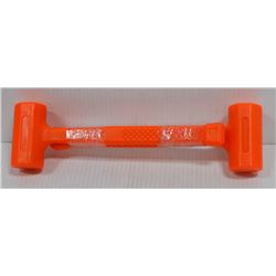 LOT OF 2 ORANGE RUBBER MALLETS
