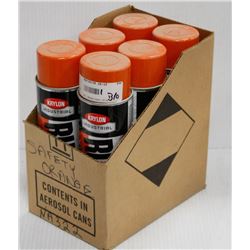 6 CANS OF KRYLON INDUSTRIAL RUST TOUGH