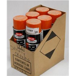 6 CANS OF KRYLON INDUSTRIAL RUST TOUGH