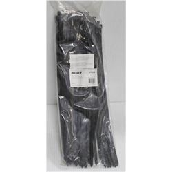 100 PK OF 15.5" BLACK CABLE TIES
