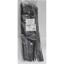100 PK OF 15.5" BLACK CABLE TIES