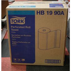 CASE OF TORK 2PLY PERFERATED ROLL TOWEL