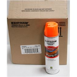 12 PK OF RUSTOLEUM CONSTRUCTION MARKING SPRAY
