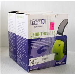 LOT OF 2 HOWARD LEIGHT LEIGHTNING L3 HI- VIS