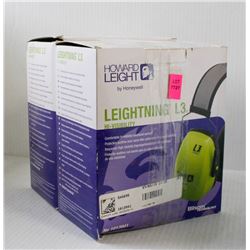 LOT OF 2 HOWARD LEIGHT LEIGHTNING L3 HI- VIS