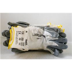 12PK ANSELL HYFLEX 11-800 WORK GLOVES