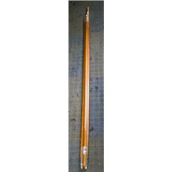 BUNDLE OF 3 NEW WOODEN THREADED BROOM STICKS