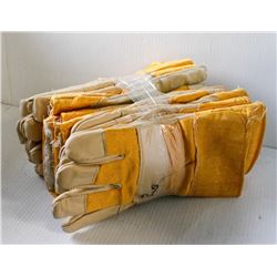 6 PAIRS OF OIL PATCH LEATHER PALM/ BOA LINING