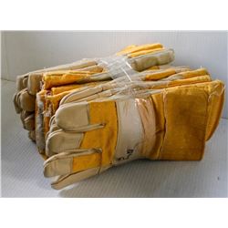 6 PAIRS OF OIL PATCH LEATHER PALM/ BOA LINING