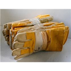 6 PAIRS OF OIL PATCH LEATHER PALM/ BOA LINING