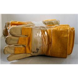 6 PAIRS OF OIL PATCH LEATHER PALM/ BOA LINING