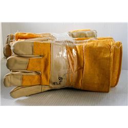 4 PAIRS OF OIL PATCH LEATHER PALM/ BOA LINING