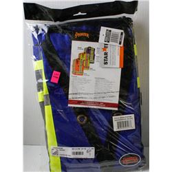 NEW PIONEER ROYAL BLUE/ HI VIS SAFETY VEST;