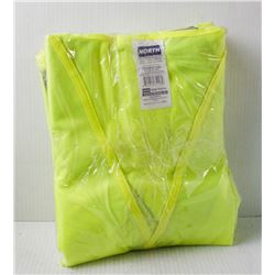 BUNDLE OF 4 NEW NORTH HI VIS YELLOW SAFETY VESTS;