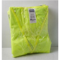 BUNDLE OF 4 NEW NORTH HI VIS YELLOW SAFETY VESTS;