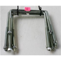 LOT OF 6 ASSORTED BOLT IN METAL HANGERS?