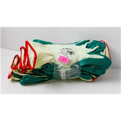 12 PR OF SHOWA 4500-8/9 DIPPED PALM WORK GLOVES