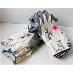 12 PR OF ANSELL ASSORTED DIPPED PALM WORK GLOVES;