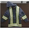 Image 1 : TOUGH DUCK HD HI-VIS SAFETY JACKET W/ HOOD; NAVY/