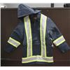 Image 1 : TOUGH DUCK HD HI-VIS SAFETY JACKET W/ HOOD; NAVY/