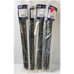 BUNDLE OF 4 GROTE 25PC 14.6" NYLON CABLE TIES