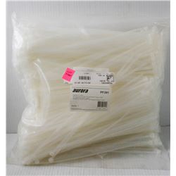 AURORA 1000PC 11" PF391 WHITE CABLE TIES