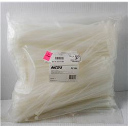 AURORA 1000PC 11" PF391 WHITE CABLE TIES