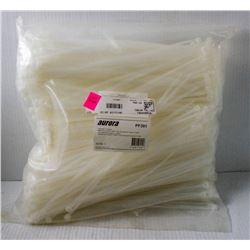 AURORA 1000PC 11" PF391 WHITE CABLE TIES