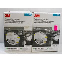2 BOXES OF 3M 20PC N95 PARTICULATE REPIRATOR