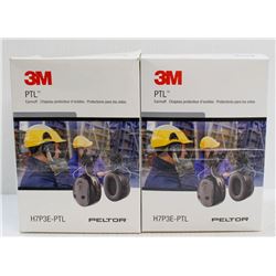 2 BOXES OF 3M EARMUFFS H7P3E-PTL PELTOR;