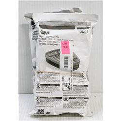 BUNDLE OF 2- 2PC 3M 6001 ORGANIC VAPOR CARTRIDGES